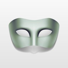 Vector Carnival Masquerade Party Mask Isolated on White N15
