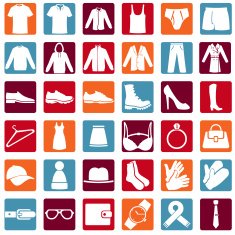 Vector Set of Wear Icons N14