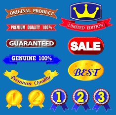 Set of retro vintage badges and labels N9