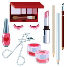 cosmetic items collection