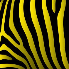 Zebra Stripes Pattern Pop Art Yellow Vector