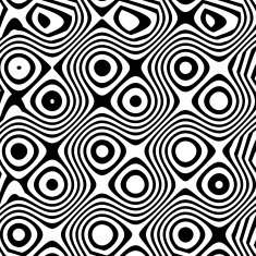 Abstract circles background Black and White Square Vector