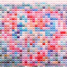 abstract mosaic style heart pattern background