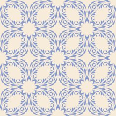 Seamless circle vintage flower pattern background N11