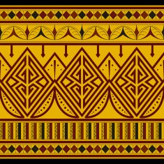 Tribal Seamless Pattern Ethnic Vector Background N36