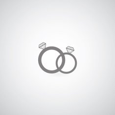 couple diamond engagement ring