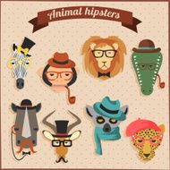 Cute fashion Hipster African Animals N2