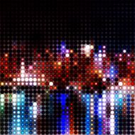 Abstract city lights background illustration