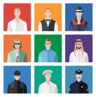 People Icon In Flat style N63