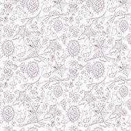 Spring forest vector background N6