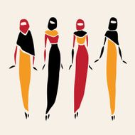 East women in veiled N8