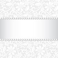 lace ribbon and pearl
