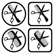 vector scissors and comb symbols