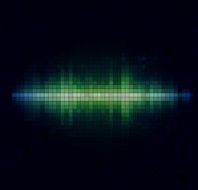 abstract colorful check style sound pattern technology background