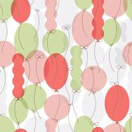 pattern of colorful balloons