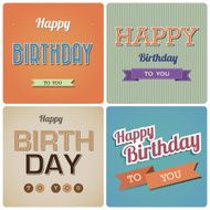 Vintage Happy Birthday Card
