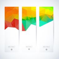 Abstract vector vertical mosaic banners N96