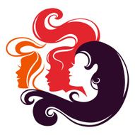 Beautiful girl silhouettes N2