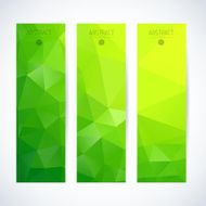 Abstract mosaic vertical banners set N32