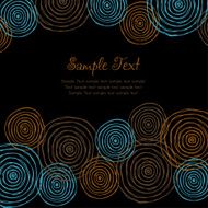 Ethnic colorful decorative texture with round elements