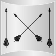 Bow Arrows Silhouette N6