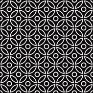 Black and White Floral Pattern N4