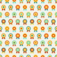 Reward seamless vector pattern of medal