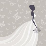 Vector Beautiful Bride N12