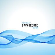 Abstract blue wave isolated on white background N18