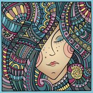 Decorative winter girl
