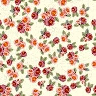Floral seamless vintage pattern Shabby chic rose background N2