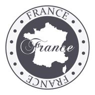 France vector stamp