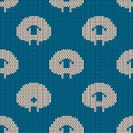Seamless knitted pattern with sheep N4