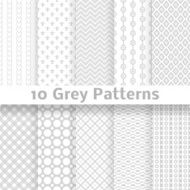 Grey vector seamless patterns (tiling)