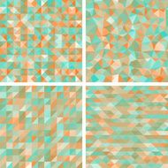 Seamless triangle patterns in retro style