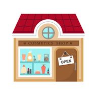 cosmetics stores vector