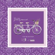 Postcard invitation to the wedding