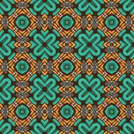 Seamless circle vintage flower pattern N52
