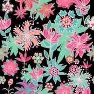Seamless floral vector pattern N25