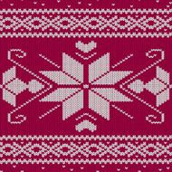 Scandinavian knitted seamless pattern N3