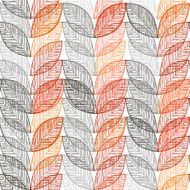 Autumn seamless background with abstract leaves N2