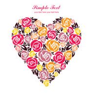 Floral love heart composition N2