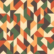 Abstract seamless pattern with triangles and rhombuses