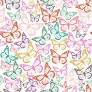 seamless pattern with butterflies N65