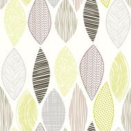 Seamless pattern of abstract leaves N4