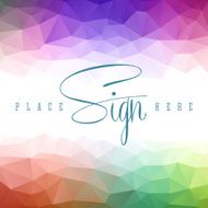 Abstract color triangle background template N15