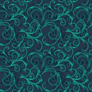 Abstract vintage seamless damask pattern N64