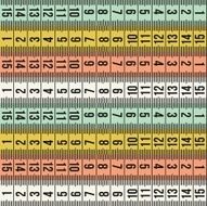 Tailor fashion measure tape pattern