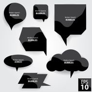 Modern speech bubbles N2
