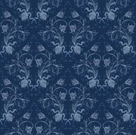 Elegance Seamless pattern with flowers ornament N25
